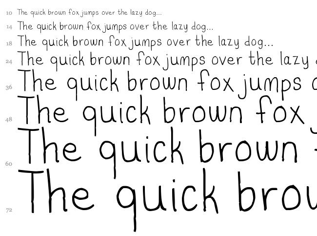 BSD I Believe In Love font waterfall